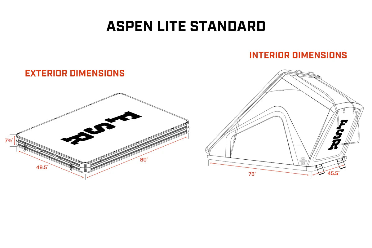 FSR Aspen Lite Standard - Rooftop Tent